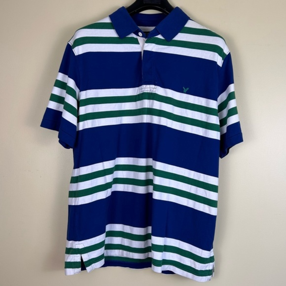 American Eagle Outfitters men’s polo shirt striped size large